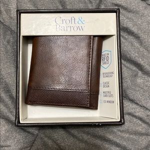 NWT Croft & Barrow Wallet with Data Protection